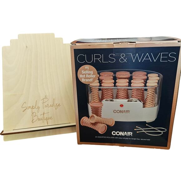 Conair Curls and Waves Hot Rollers - Picture 1 of 8